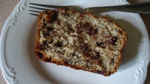 banana pecan chocolate chip bread