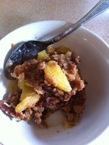 peach pecan crisp