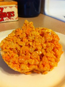 rice krispie pumpkin